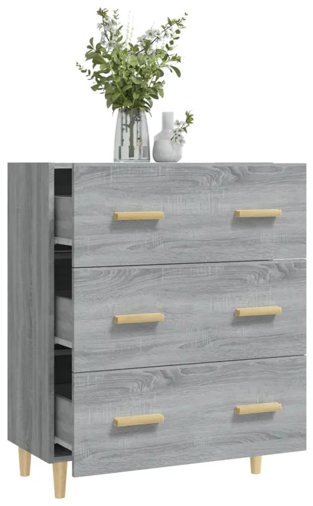 vidaXL Ντουλάπι Γκρι Sonoma 70 x 34 x 90 εκ. από Επεξεργασμένο Ξύλο