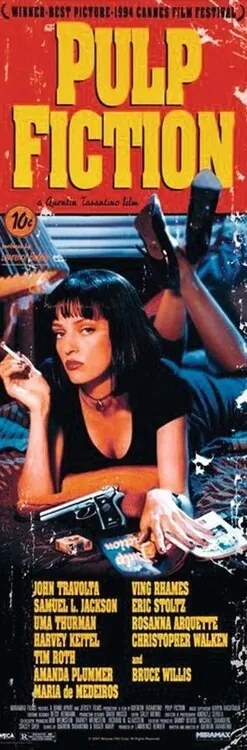 Αφίσα πόρτας Pulp Fiction - Uma Thurman