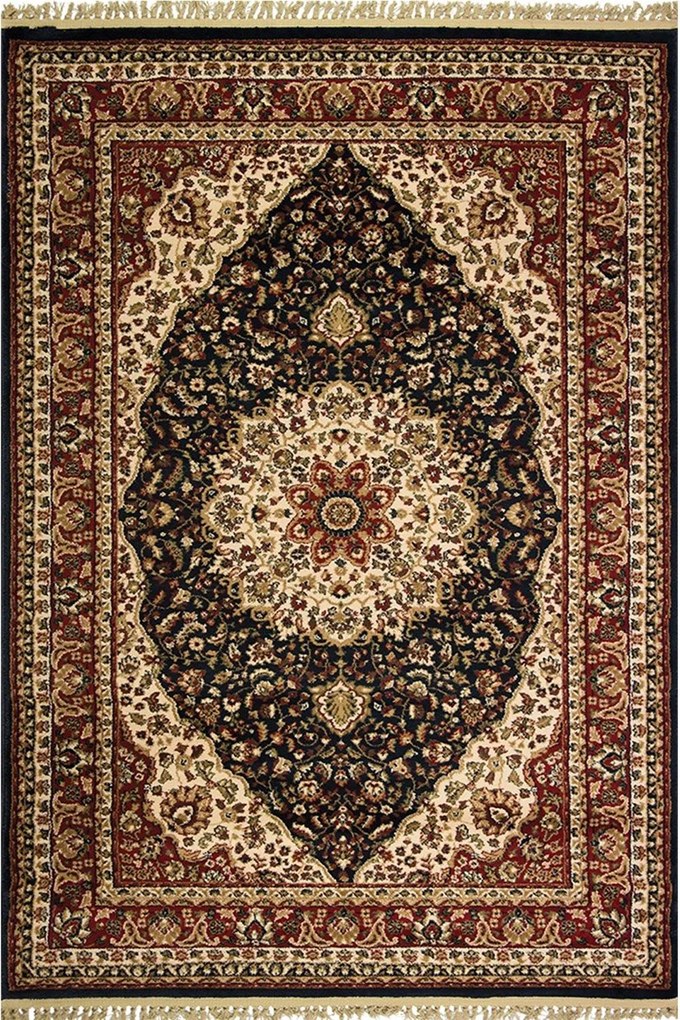 Χαλί Kirman New 6821 0069 Blue Βιοκαρπέτ 133X190cm