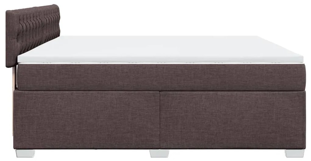 ΚΡΕΒΑΤΙ BOXSPRING ΜΕ ΣΤΡΩΜΑ ΣΚΟΥΡΟ ΚΑΦΕ 180X200 ΕΚ ΥΦΑΣΜΑΤΙΝΟ 3285977