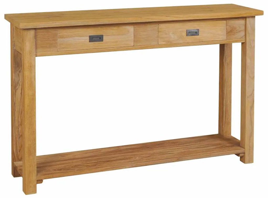 vidaXL Τραπέζι Κονσόλα 120 x 30 x 80 εκ. από Μασίφ Ξύλο Teak