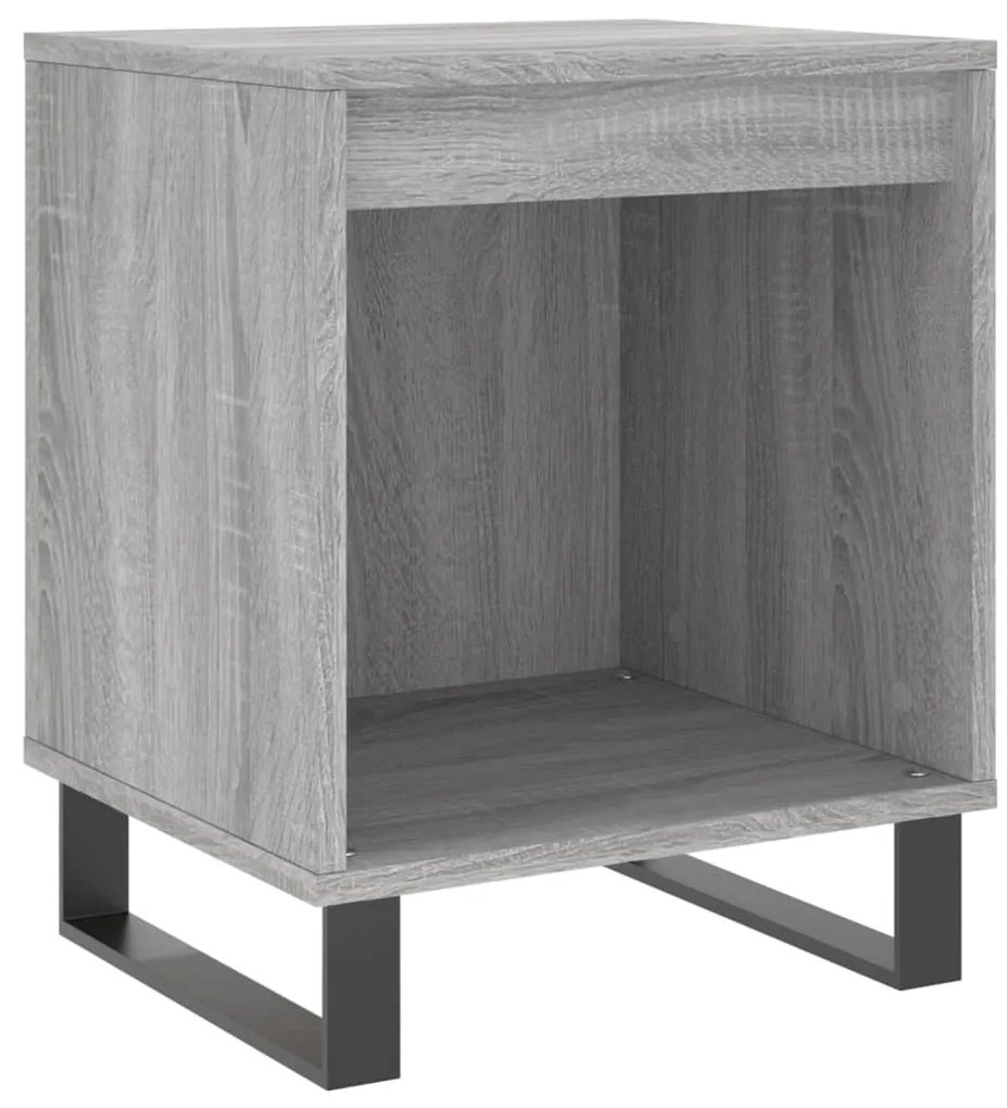 vidaXL Κομοδίνα 2 τεμ. Γκρι Sonoma 40 x 35 x 50 εκ. από Επεξεργ. Ξύλο