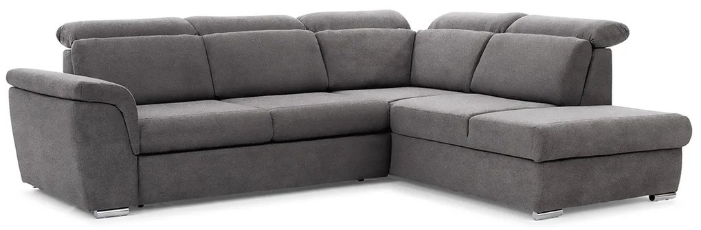 Γωνιακός καναπές Κρεβάτι MILANOS, με αποθηκευτικό χώρο, γκρί 267x103x212cm-Δεξιά γωνία-BOG6264
