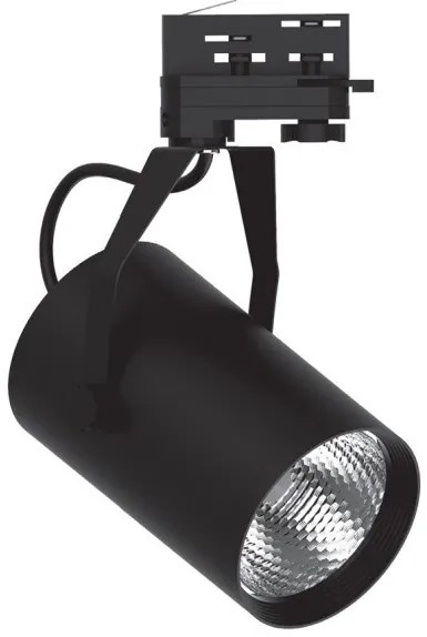 Σποτ Φωτιστικό Τριφασικής Ράγας LED 30W IP20 3000K Μαύρο T00901-BL Inlight-T00901-BL-Μαύρο T00901-BL