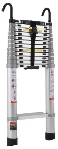 VEVOR Telescoping Extension Ladder 16.5FT Multi-button Retraction 419 LBS