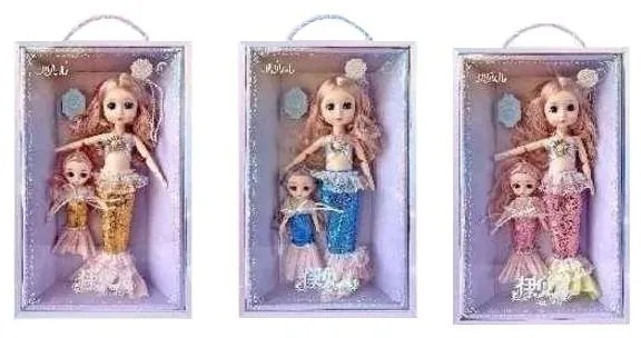 Σετ Συλλεκτικές Κούκλες Γοργόνα με Αξεσουάρ 2τεμ