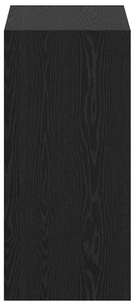 vidaXL Ντουλάπι με ράφι Μαύρη δρυς 77 x 48 x 102 cm Επεξεργασμένο ξύλο