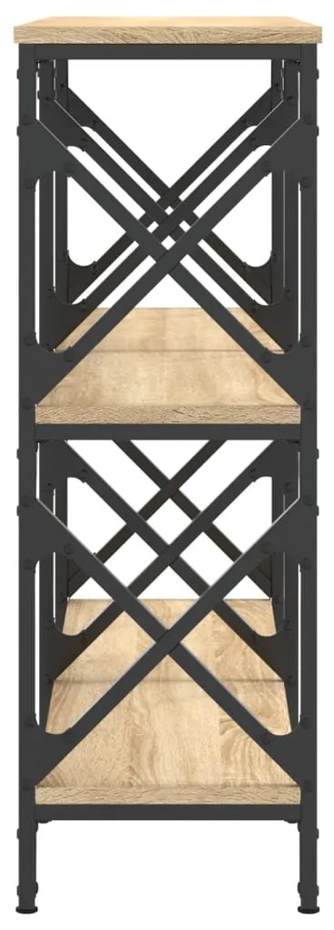 vidaXL Τραπέζι Κονσόλα Sonoma Δρυς 100 x 28 x 80,5 εκ. Επεξεργ. Ξύλο