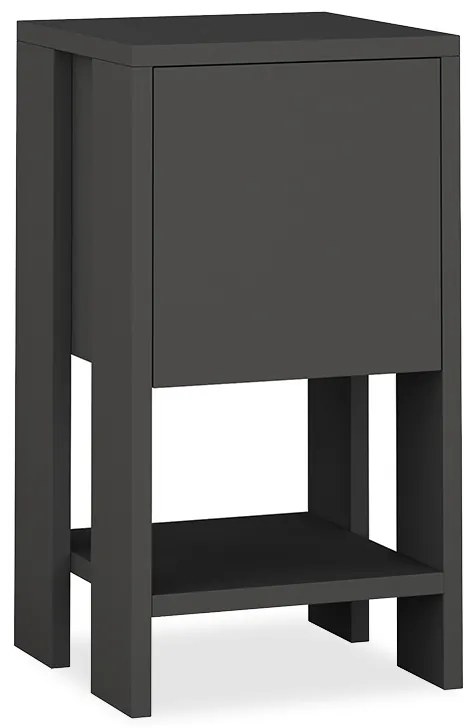 Κομοδίνο Ema χρώμα ανθρακί 30x30x55εκ Model: 119-000997