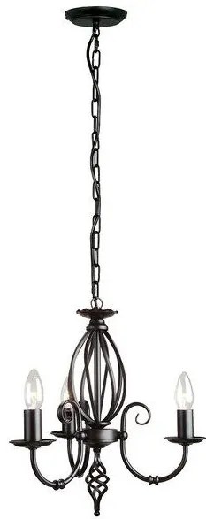 Πολυέλαιος Φωτιστικό Κρεμαστό/Οροφής 3xE14 Artisan Elstead Lighting-ART3-BLACK-Μαύρο ART3-BLACK