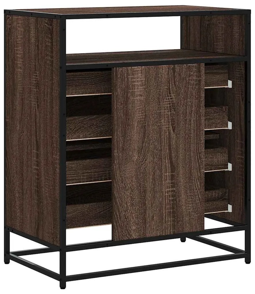 vidaXL Συρταριέρα Καφέ Δρυς 70x41x83,5 εκ. από Επεξεργασμένο Ξύλο