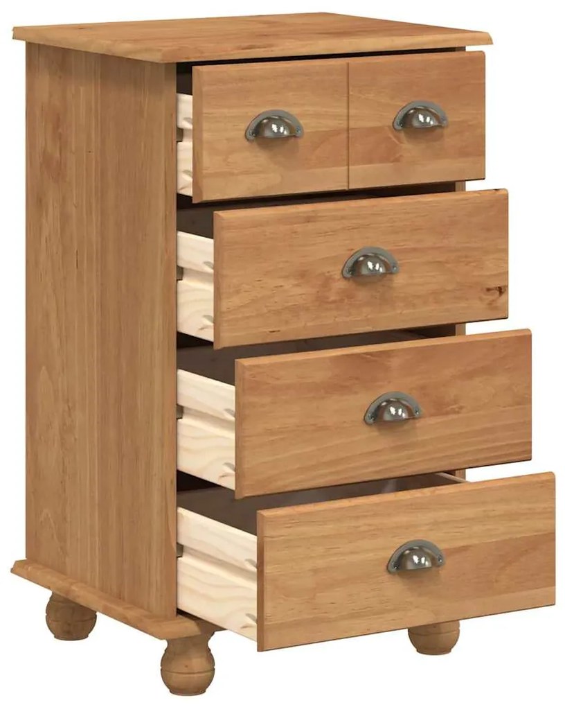 vidaXL Συρταριέρα ASKIM Καφέ 45,8 x 40 x 79 εκ. Στερεά ξυλεία πεύκου