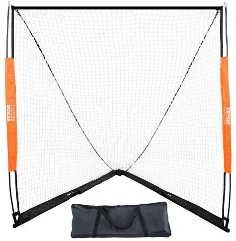 VEVOR Lacrosse Goal, 6&#039; x 6&#039; Lacrosse Net, Portable Lacrosse Goal with Carry Bag, Fiberglass Rod Backyard Lacrosse Training Equipment, Easy Setup Collegiate Goal, Perfect for Youth Adult Training