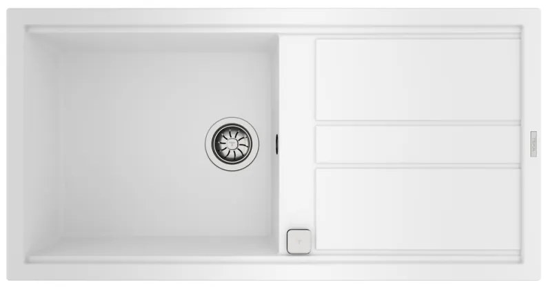 TEKA NOVA 60 L TG 1B 1D Ένθετος Γρανιτένιος νεροχύτης Artic White Μ100xΠ51εκ