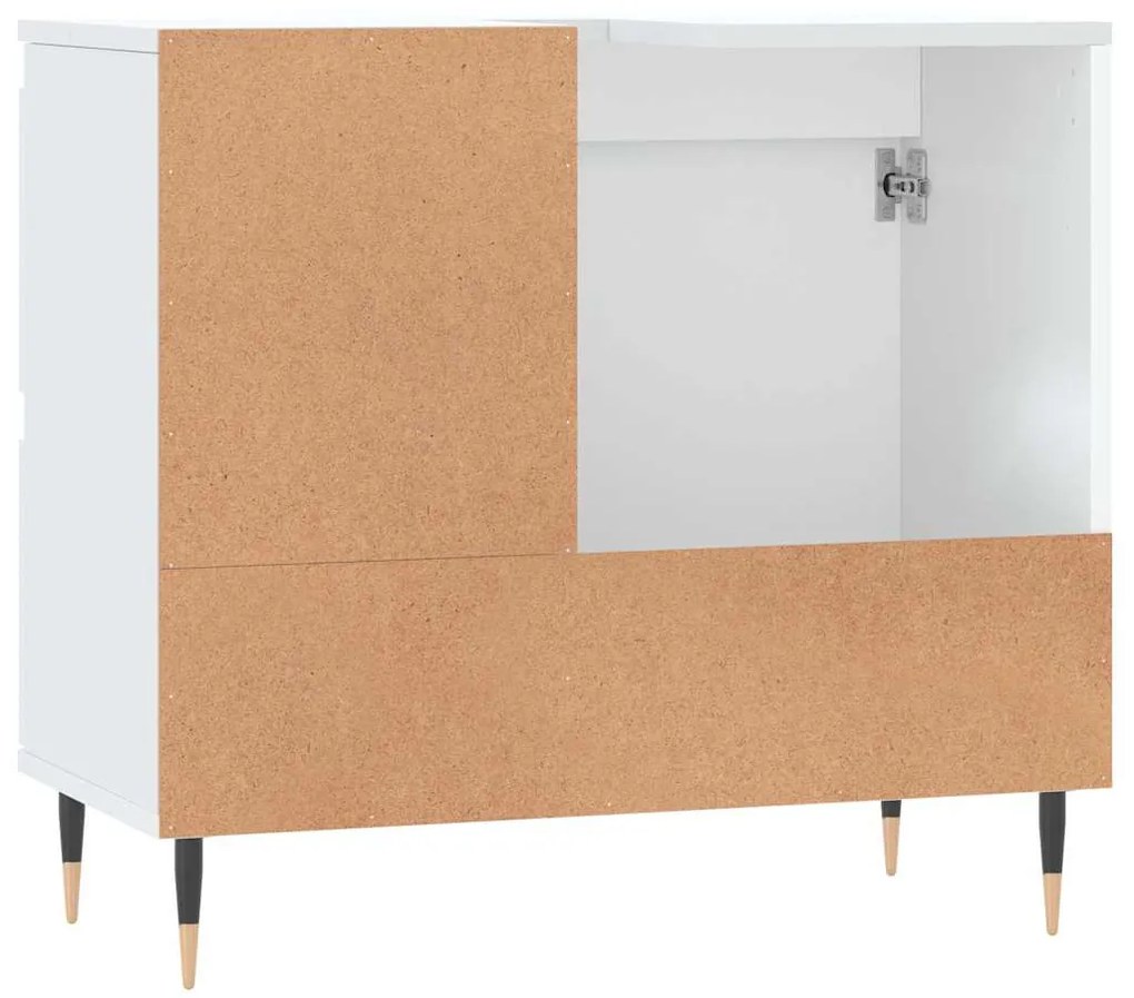 vidaXL Ντουλάπι Μπάνιου Λευκό 65 x 33 x 60 εκ. από Επεξεργασμένο Ξύλο