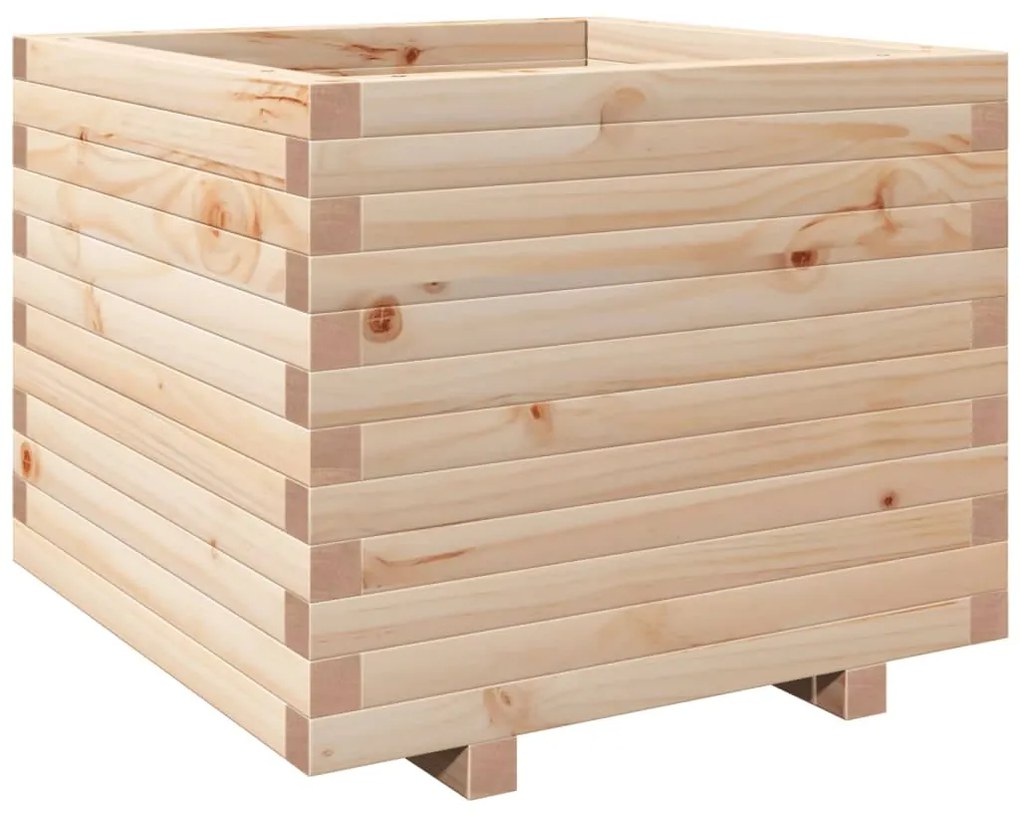 vidaXL Ζαρντινιέρα Κήπου 60x60x49,5 εκ από Μασίφ Ξύλο Πεύκου
