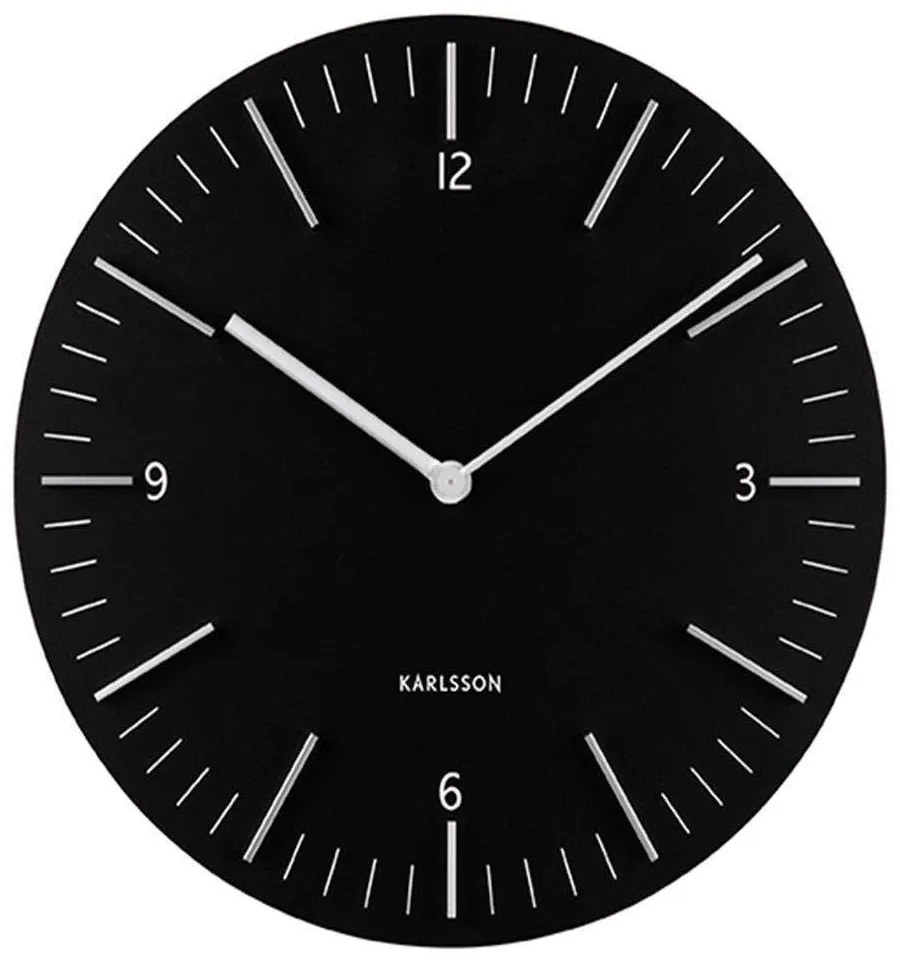 Ρολόι Τοίχου Detailed KA5782BK Φ30cm Black Karlsson Wood