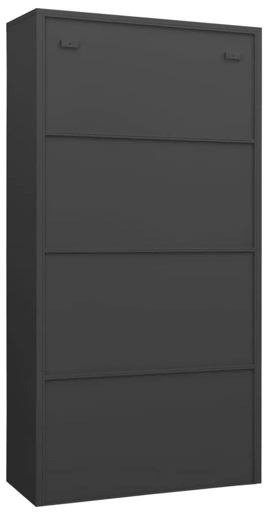 vidaXL Φοριαμός Ανθρακί 90 x 40 x 180 εκ. Ατσάλινος