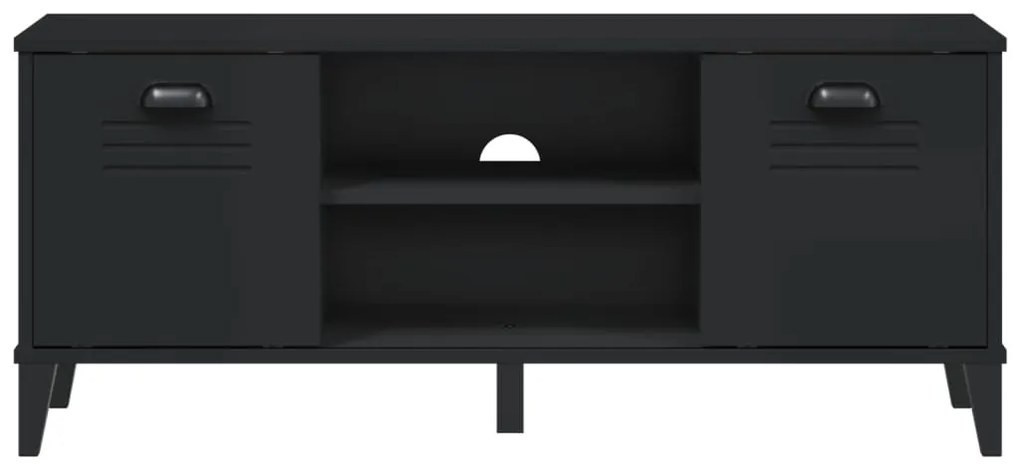 vidaXL Παπουτσοθήκη VIKEN Μαύρη 106x35x45 εκ. από Επεξεργασμένο Ξύλο
