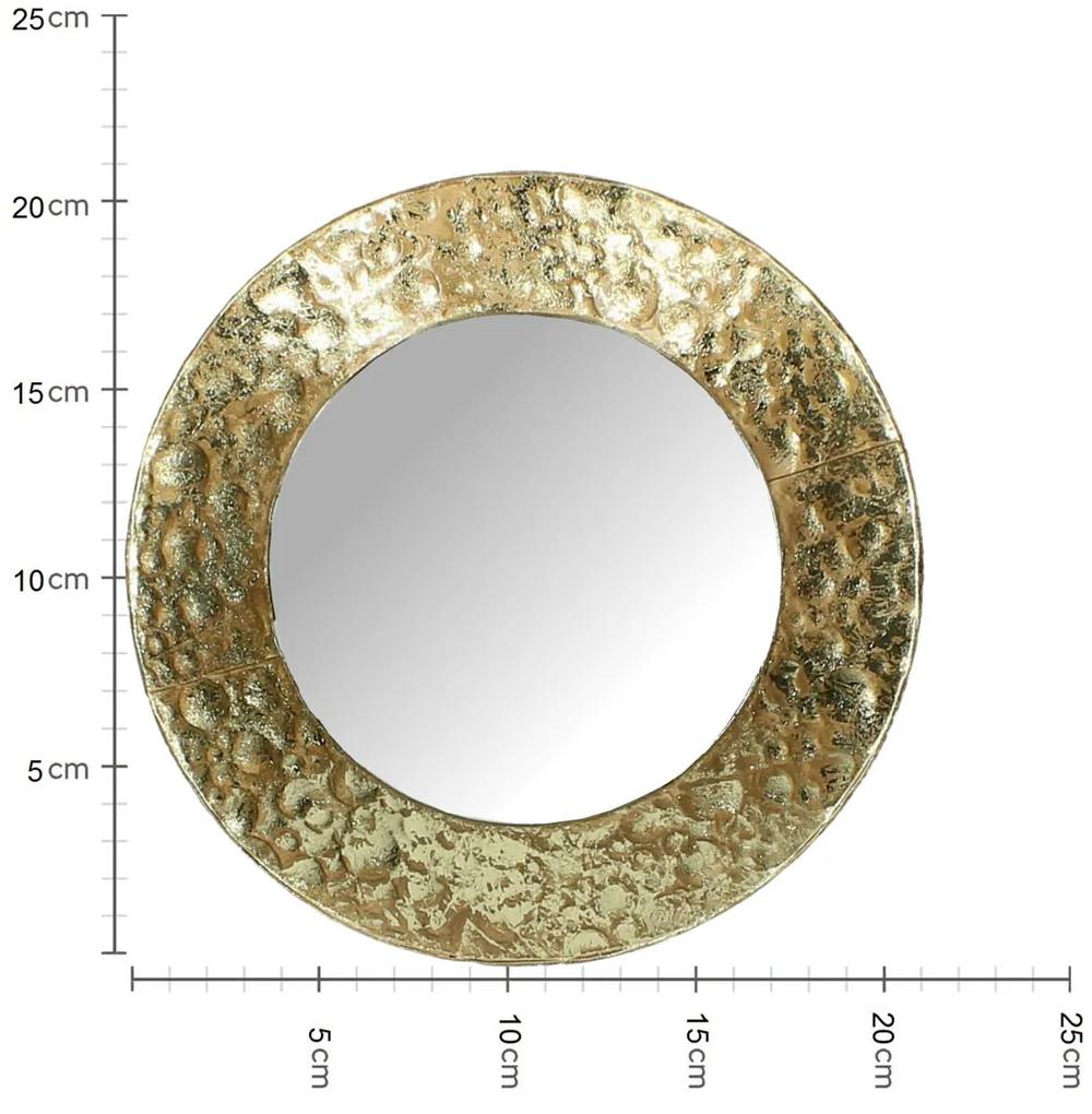 Καθρέπτης Χρυσό Μέταλλο 21x3.5x21cm - Μέταλλο - 05151407