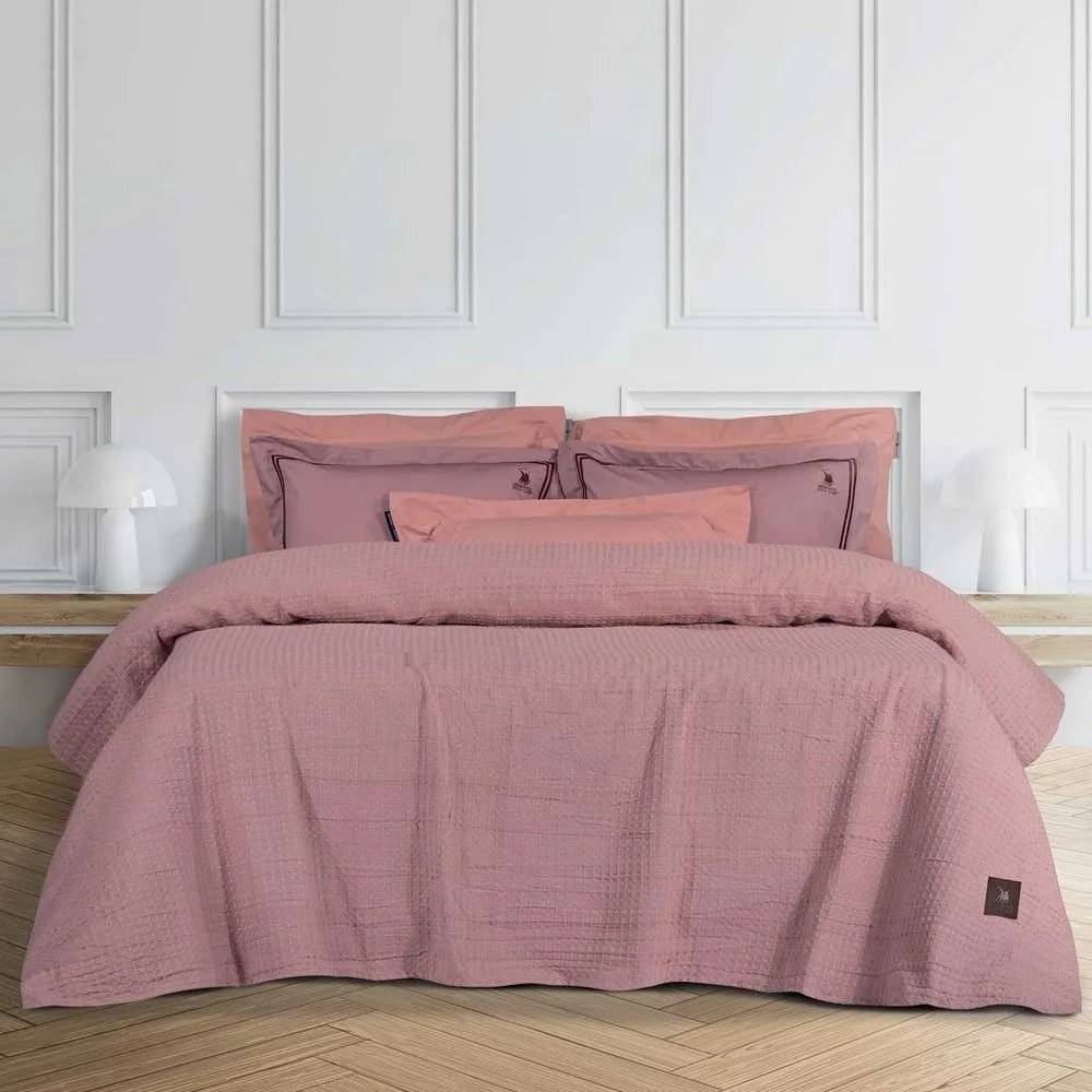Κουβέρτα Πικέ 3402 Pink Greenwich Polo Club Υπέρδιπλo 230x250cm Cotton-Polyester