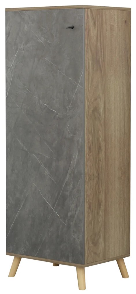 ΠΑΠΟΥΤΣΟΘΗΚΗ-ΝΤΟΥΛΑΠΙ ALVARO HM8954.14 ΜΕΛΑΜΙΝΗ SONAMA-STONE TEXTURE 50Χ38Χ135Yεκ. - 0535147 - HM8954.14