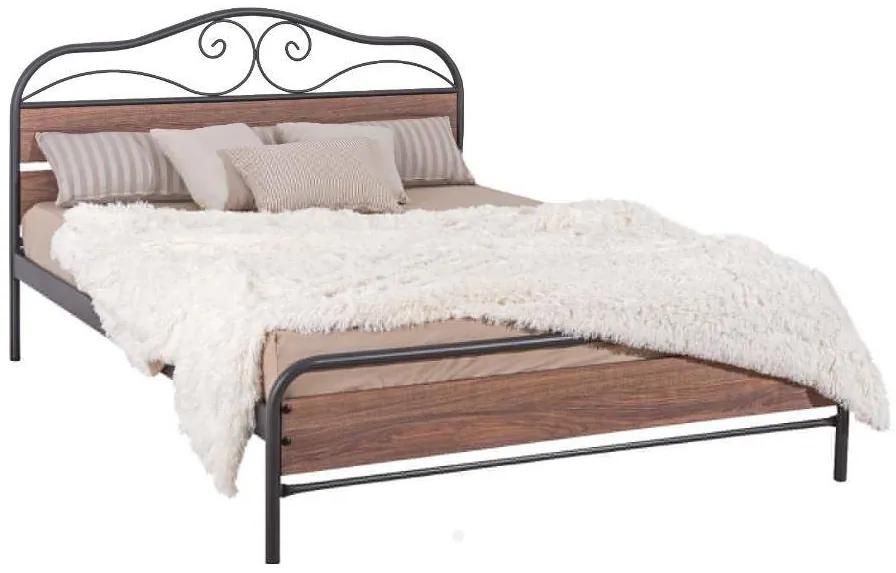 Κρεβάτι Μιρέλλα για στρώμα 120χ200 ημίδιπλο με επιλογή χρώματος Μέταλλο και Μοριοσανίδα