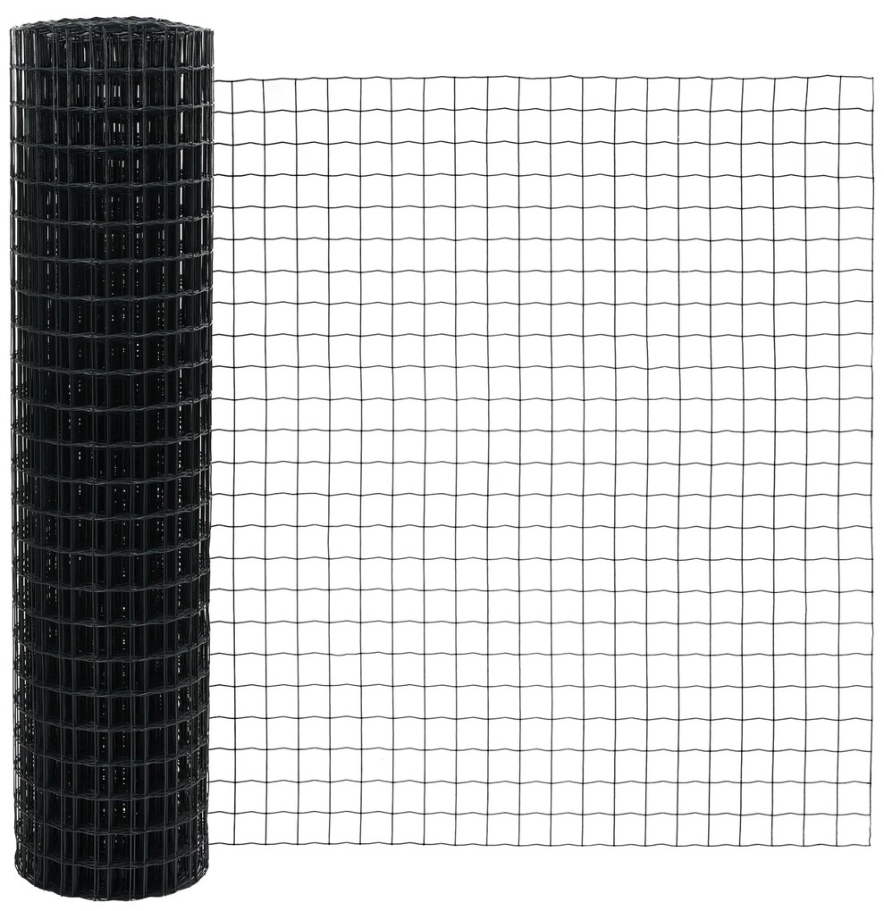 vidaXL Euro Fence με 13 Φλάντζες 0.8x25 μ Γαλβανισμένος χάλυβας