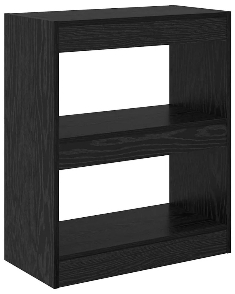 vidaXL Βιβλιοθήκη Μαύρη δρυς 60 x 30 x 72 εκ. Επεξεργασμένο ξύλο