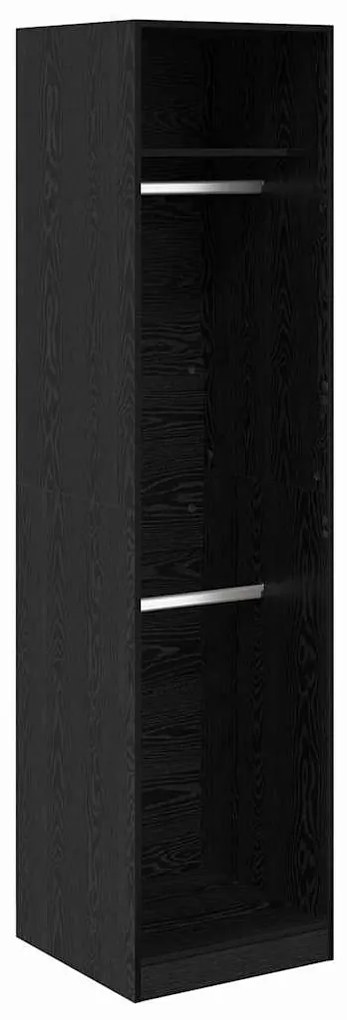 vidaXL Ντουλάπι με ράφι Μαύρη δρυς 50 x 50 x 200 cm Επεξεργασμένο ξύλο