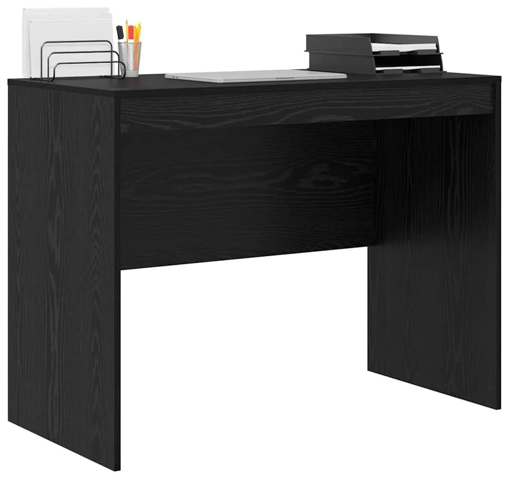vidaXL Γραφείο Μαύρη δρυς 100 x 50 x 76 εκ. Επεξεργασμένο ξύλο