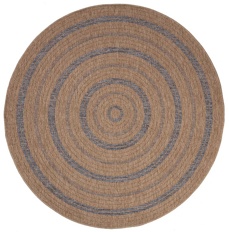 Στρογγυλό Χαλί Καλοκαιρινό (Φ200) Royal Carpet Avanos 8863 Denim
