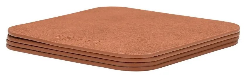 Estia Σουπλά Allure Pvc 10x10cm Καφέ Σετ 4 Τεμ.