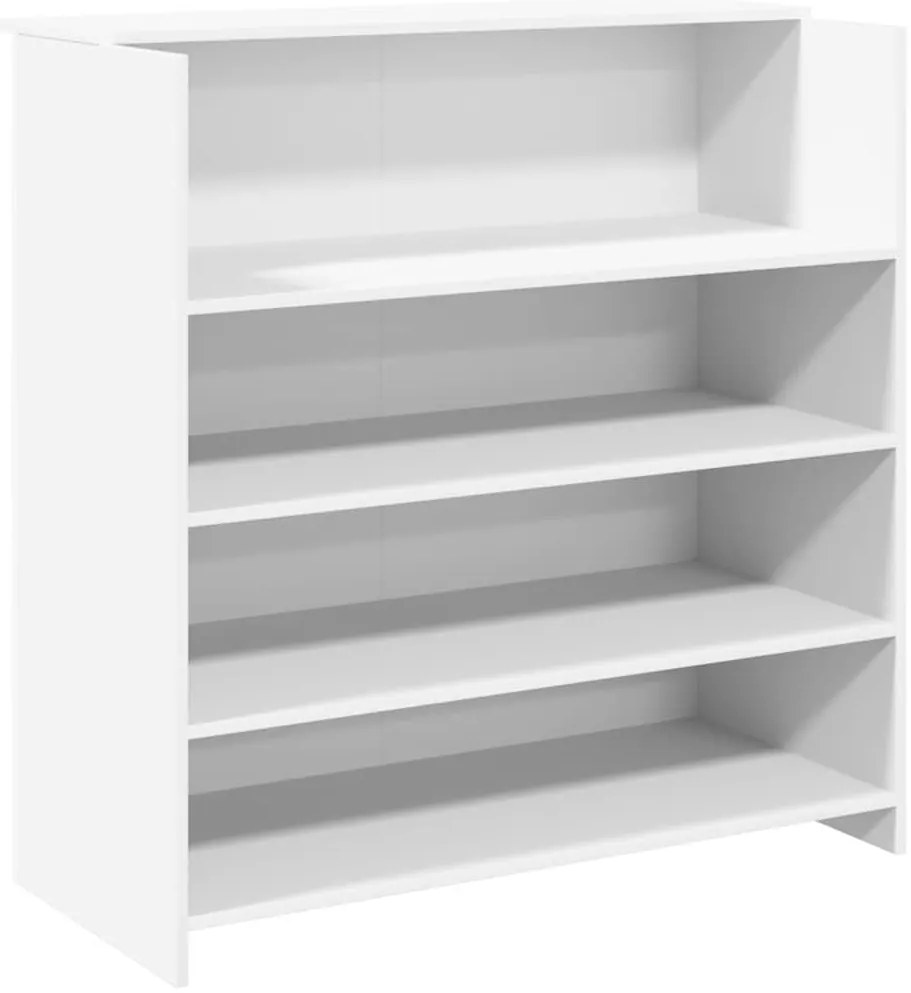 vidaXL Γραφείο υποδοχής Λευκό 100x50x103,5 εκ. Επεξεργασμένο Ξύλο