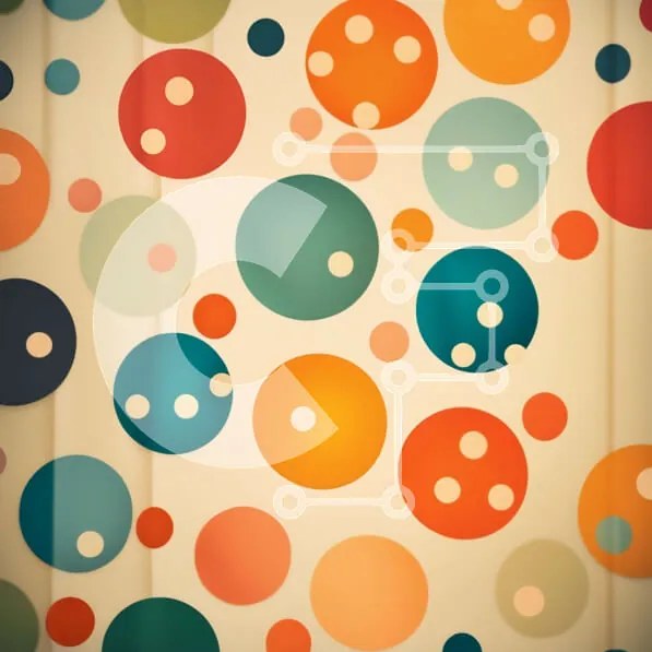 Intra Συλλεκτικό Ξύλινο Παζλ Plywood 4mm - Παιχνιδιάρικο και πολύχρωμο μοτίβο κύκλου Σε Ξύλινο Κουτί - Διαστάσεις Puzzle: 10x10 cm – 25 κομμάτια