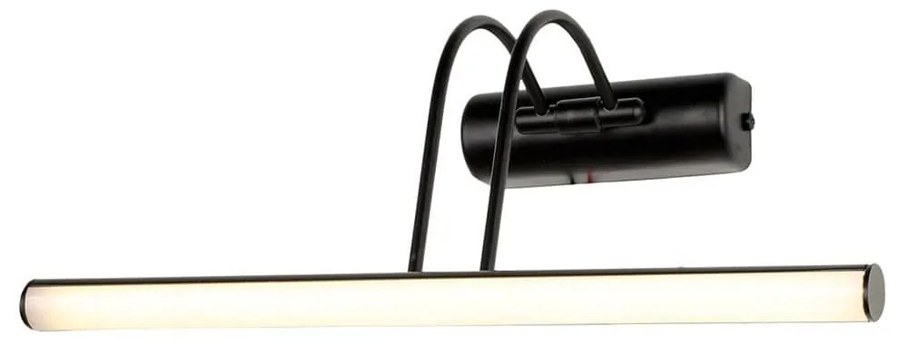 Φωτιστικό Τοίχου - Απλίκα Curve AP 01-0399 LED 6W 3000/4000/6500K 600Lm 35x20,5x20cm Black Heronia