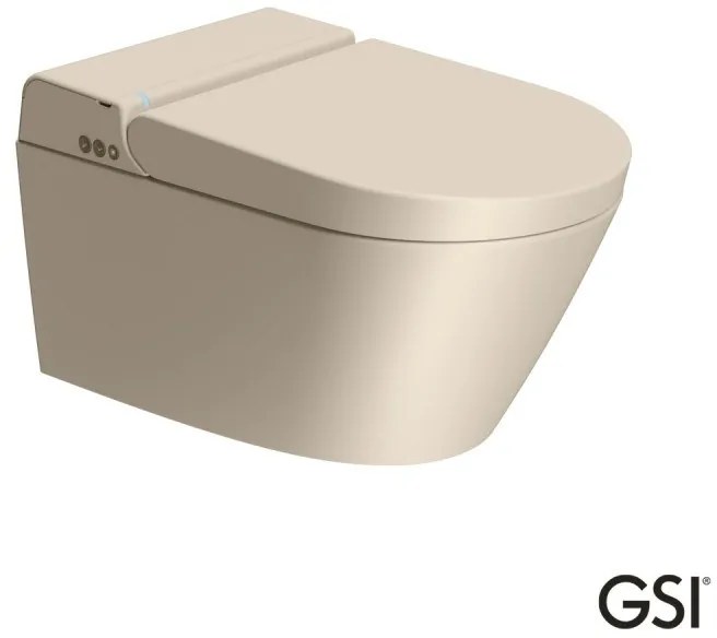 GSI Pura 59 Swirlflush Λεκάνη Κρεμαστή με Ενσωματωμένο Ηλεκτρονικό Κάλυμμα Μπιντέ Creta