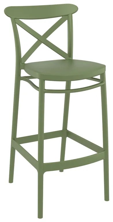 ΣΚΑΜΠΟ ΚΡΟΣ 75εκ. OLIVE GREEN ΠΟΛ/ΝΙΟΥ 45Χ52Χ106εκ.