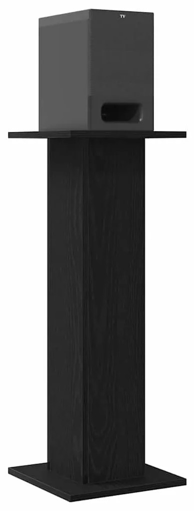 vidaXL Βάσεις Ηχείων 2 pcs Μαύρη δρυς 30 x 30 x 80 cm