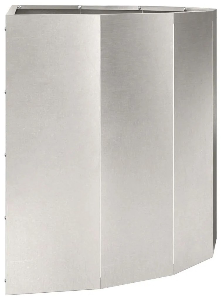 vidaXL Γλάστρα Ασημί 90 x 45 x 50 εκ. Ανοξείδωτο ατσάλι