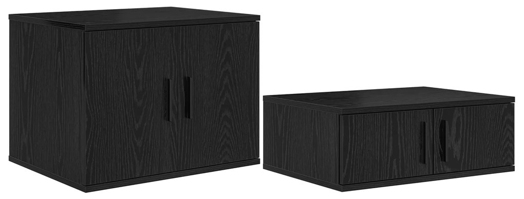 vidaXL Κρεβάτι Αποθήκευσης Μαύρο Καφέ 90x200 cm