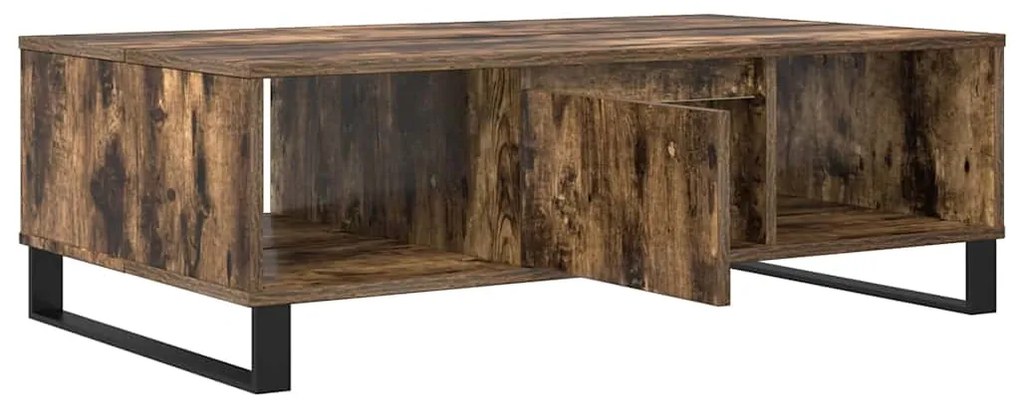 vidaXL Τραπεζάκι Σαλονιού Καπνιστή Δρυς 104x60x35 εκ. Επεξεργ. Ξύλο