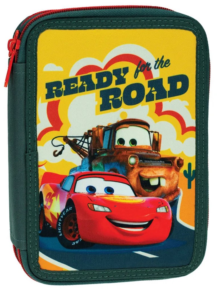 Κασετίνα Διπλή Γεμάτη (15x4x18) Gim Cars On The Road