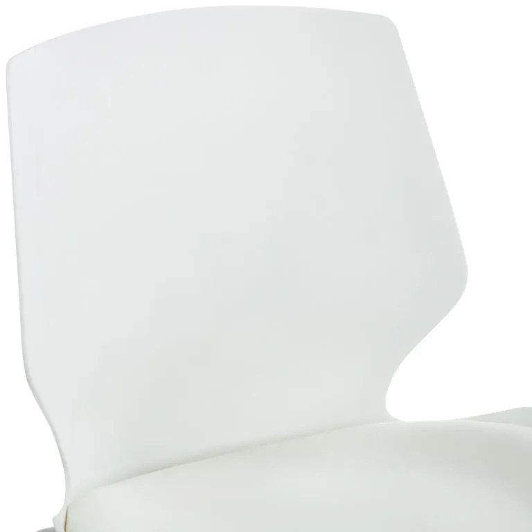 Καρέκλα γραφείου επισκέπτη Genuine PP λευκό - μπεζ μαξιλάρι 47x52x85 εκ. 47x52x85 εκ.