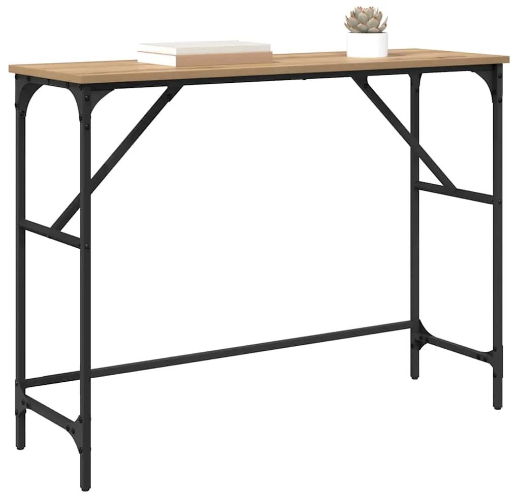 vidaXL Τραπέζι κονσόλας Artisan Oak 100 x 32 x 75 εκ