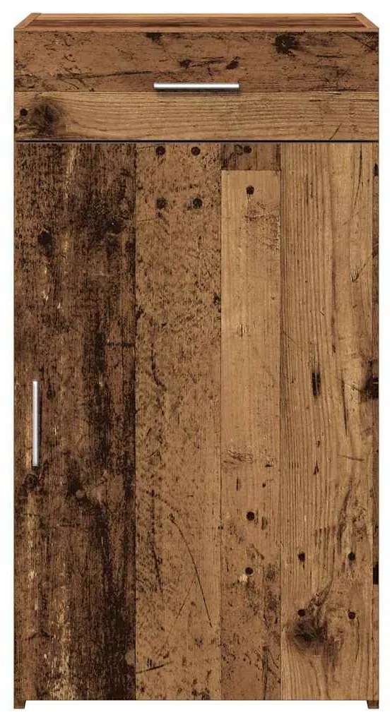 vidaXL Πλαϊνό γραφείο με συρτάρι Παλιό ξύλο 50 x 42,5 x 93 εκ.