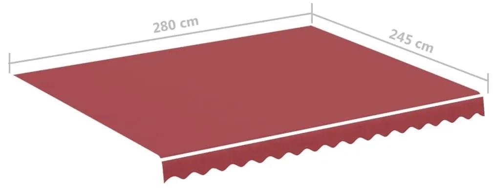 Τεντόπανο Ανταλλακτικό Μπορντό 3 x 2,5 μ. - Κόκκινο