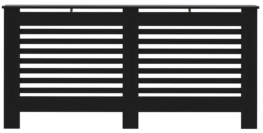 vidaXL Κάλυμμα Καλοριφέρ Μαύρο 172 x 19 x 81,5 εκ. από MDF