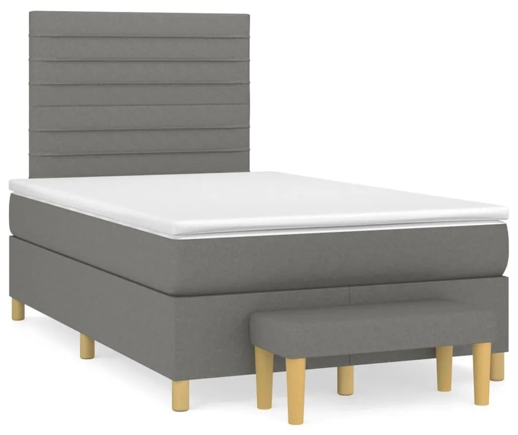 ΚΡΕΒΑΤΙ BOXSPRING ΜΕ ΣΤΡΩΜΑ ΜΑΥΡΟ 120X190 ΕΚ. ΥΦΑΣΜΑΤΙΝΟ 3270413