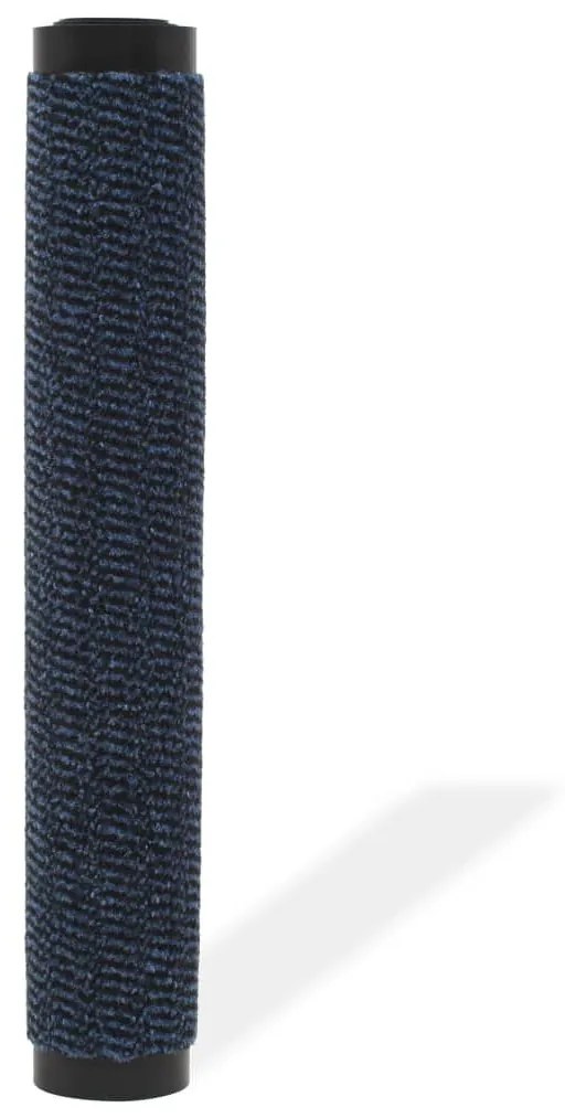 Πατάκι Απορροφητικό Σκόνης Ορθογώνιο Μπλε 60 x 90 εκ. Θυσανωτό - Μπλε